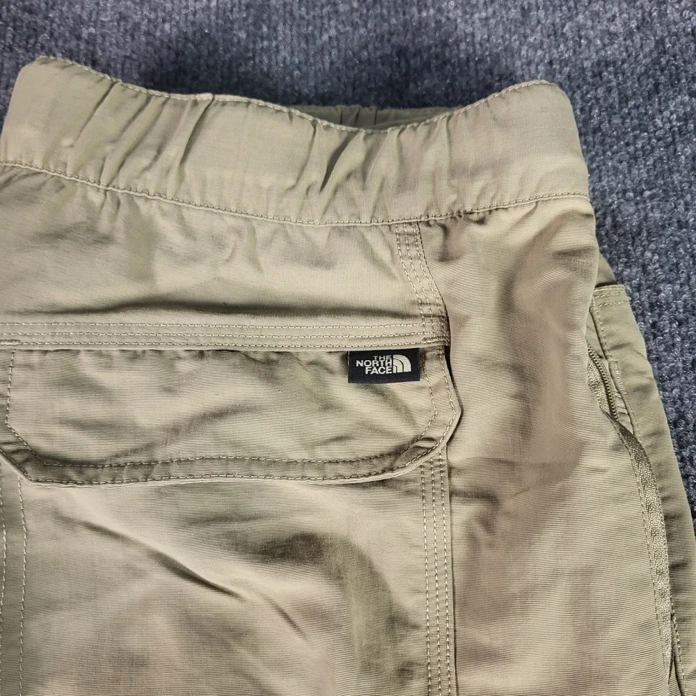 The North Face Mens Convertible Cargo Hiking Pants Khaki Beige Large L Regular